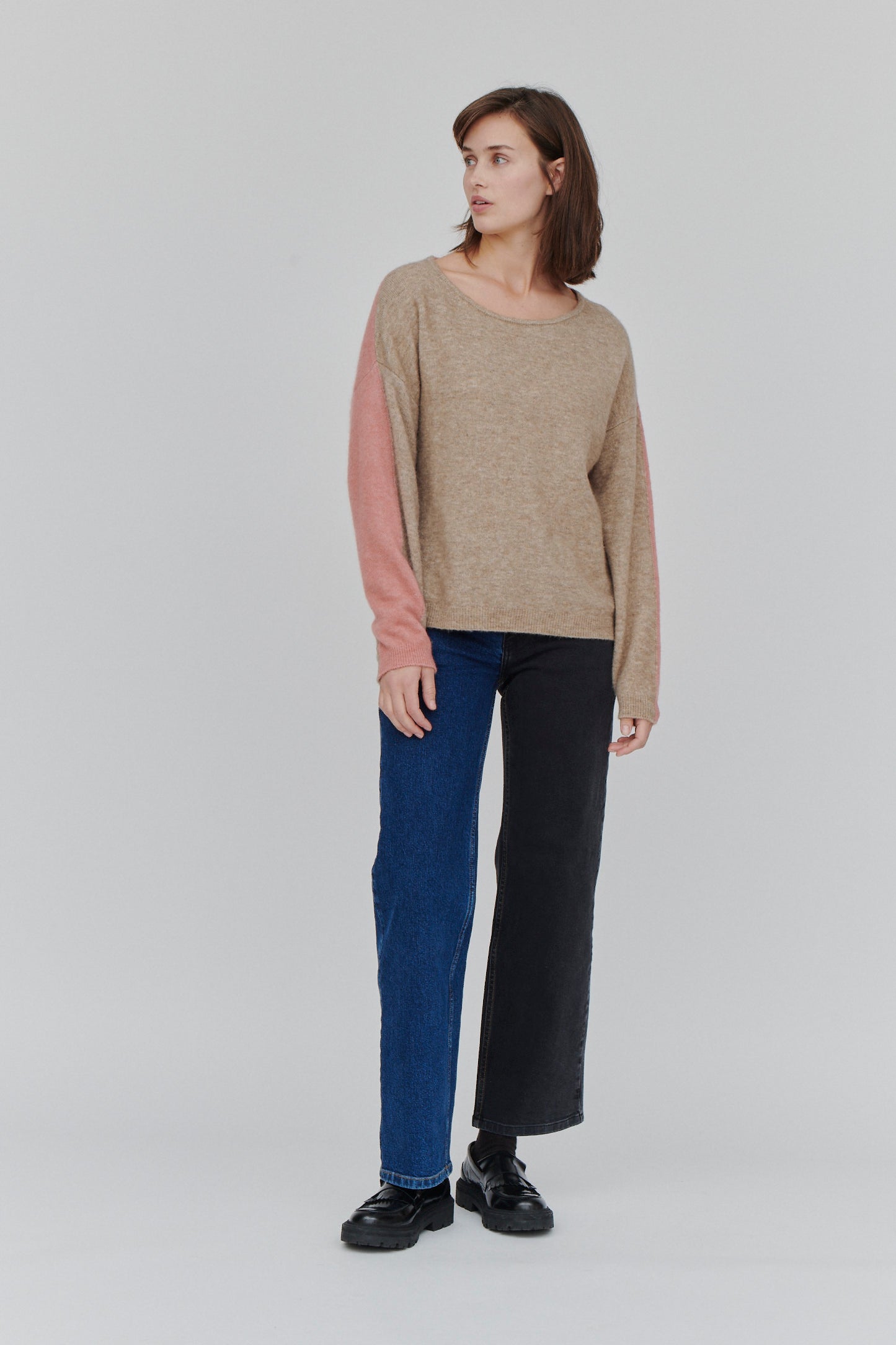 Basic Apparel Trines Blend x Elisa Jeans Jeans 467 Mid Blue/Black Washed